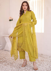 Khoobsurat By MTF Chikankari Lawn 3 Piece Unstitched Suit MTF24KCLV3 D-05
